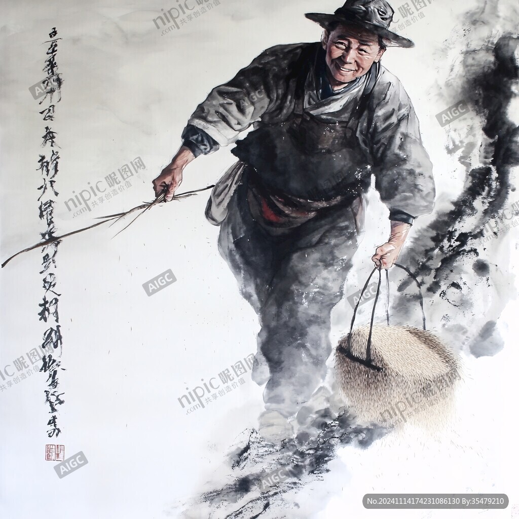 农民形象画