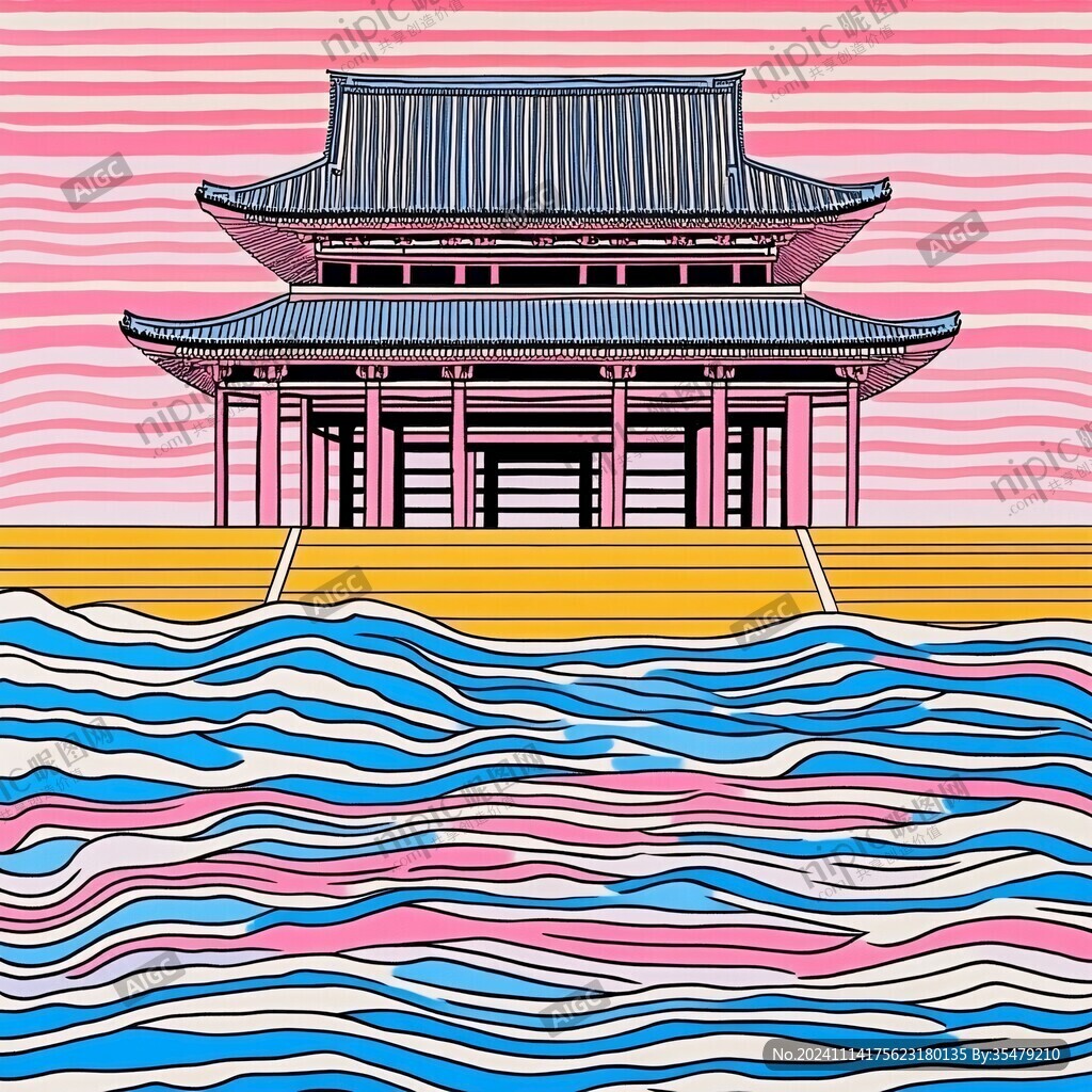 海岱楼插画