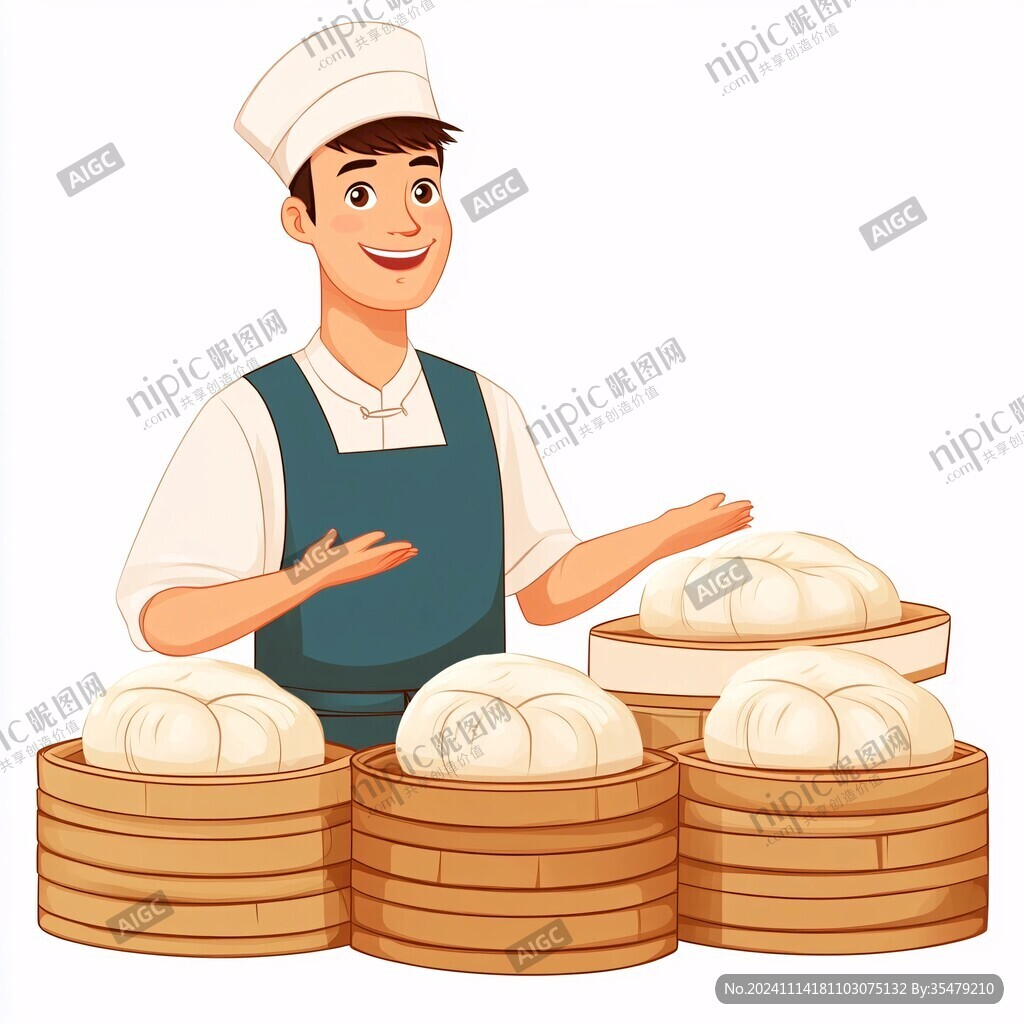 馒头店卡通人物