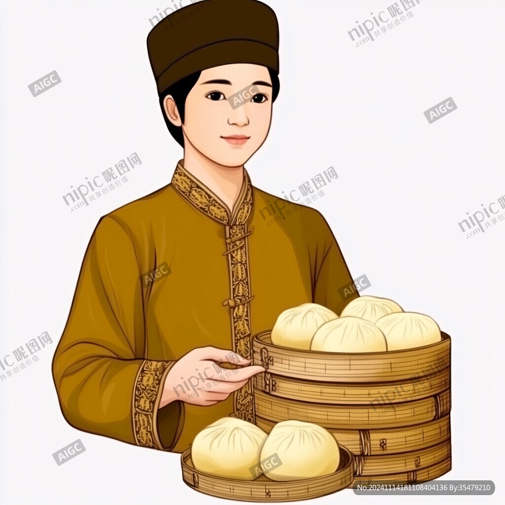 馒头店卡通人物