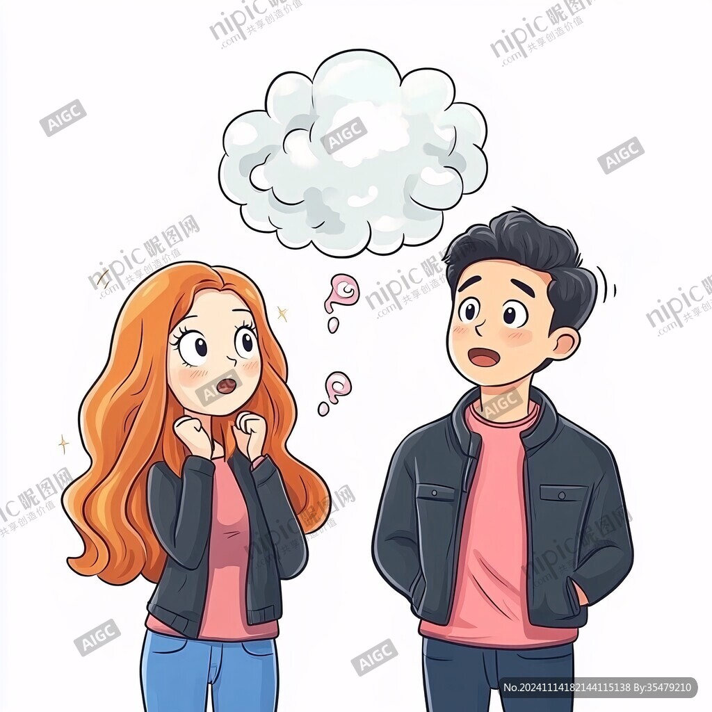 情侣告白卡通形象