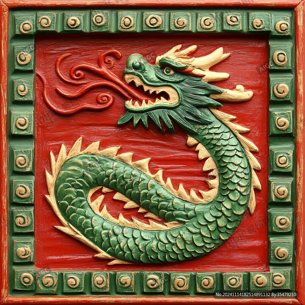 琉璃瓦青龙