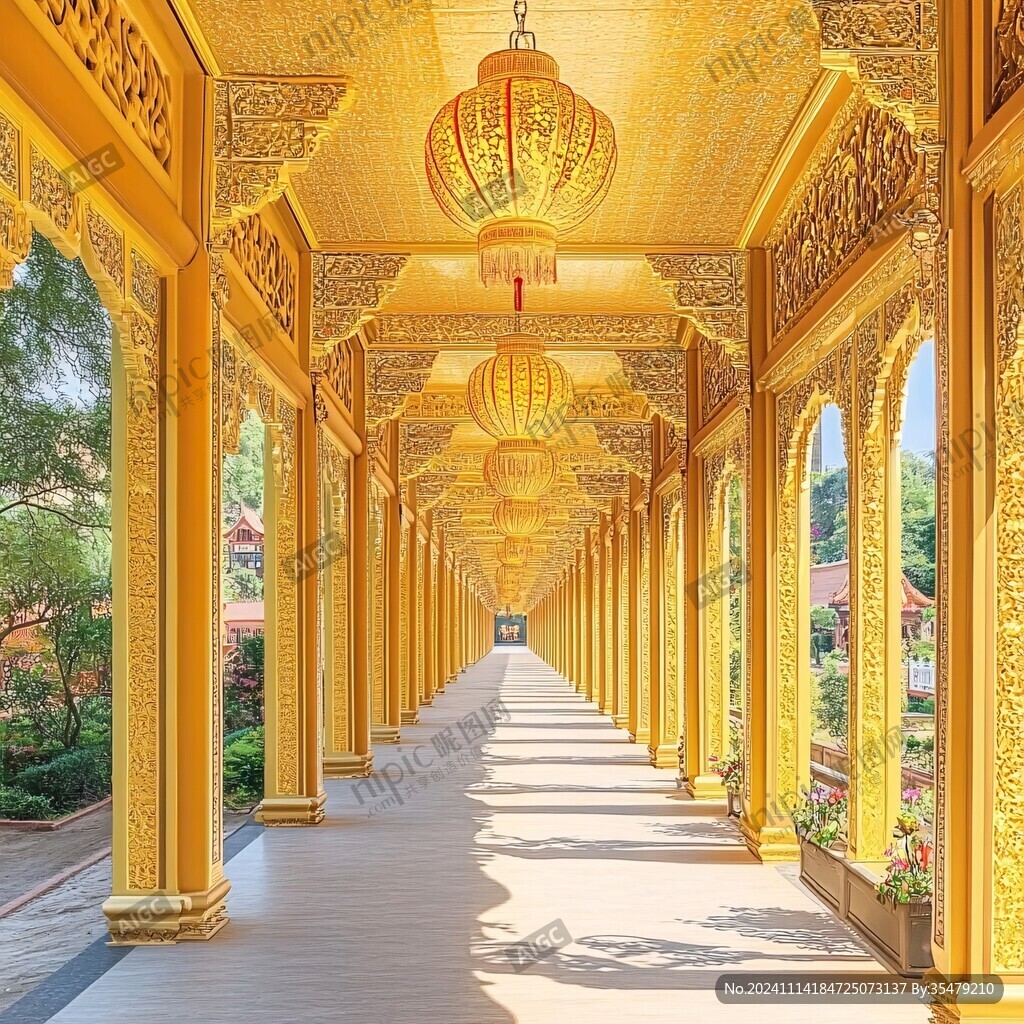 金碧辉煌的长廊