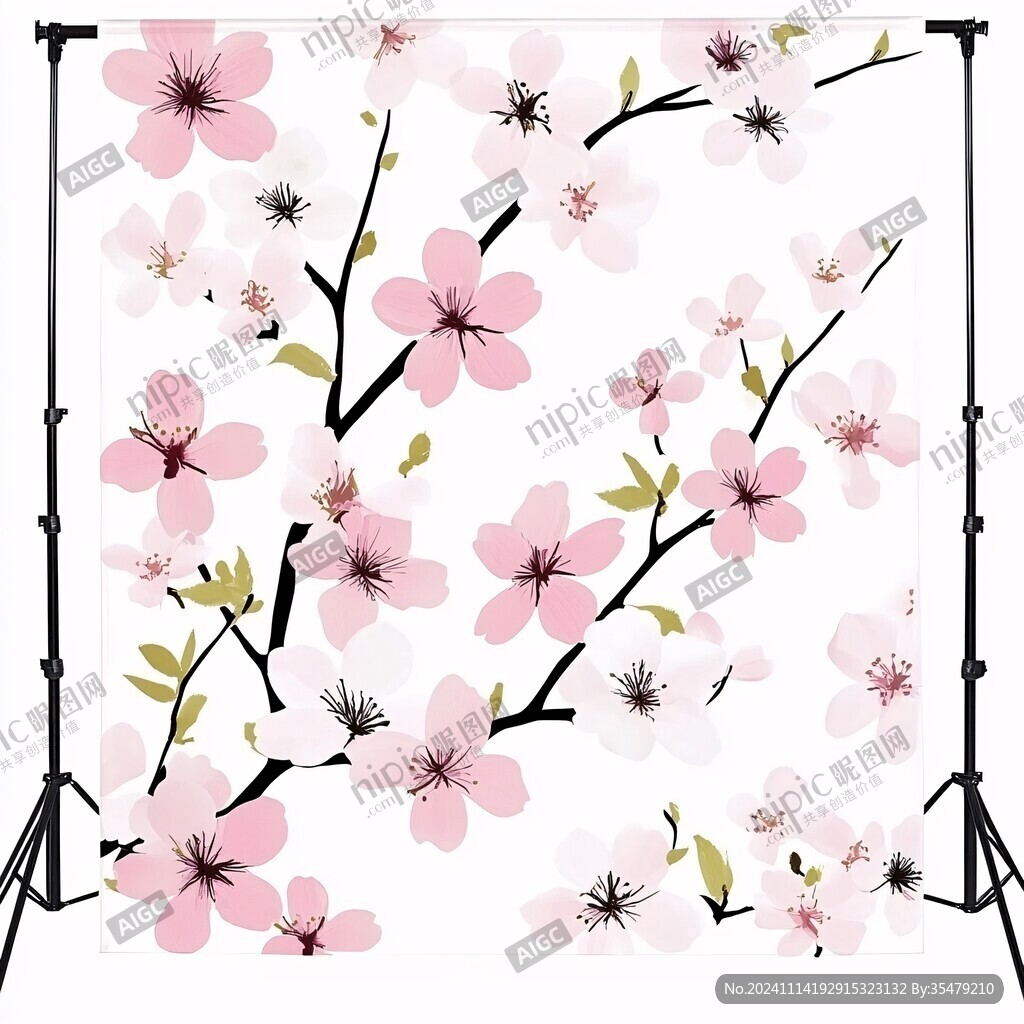 梅花装饰庇护挂画