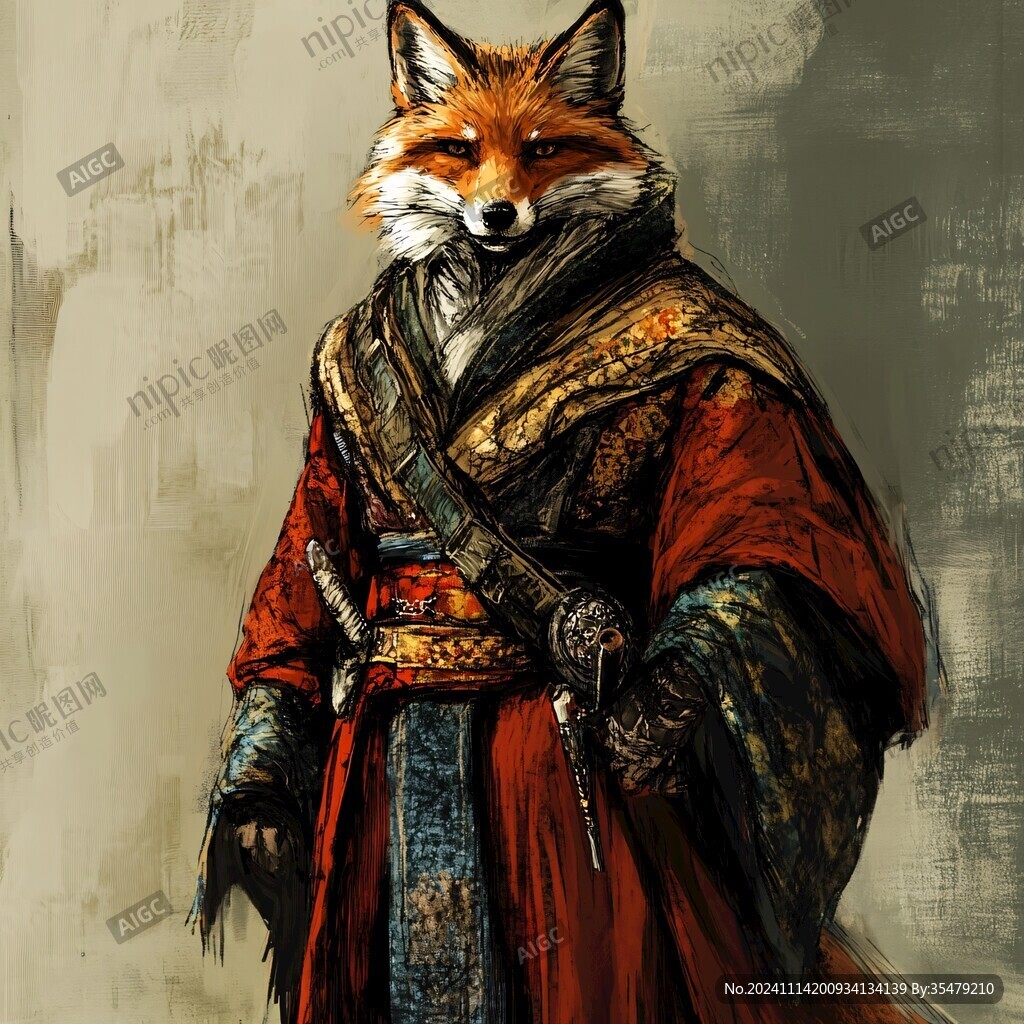 穿古装的狐狸