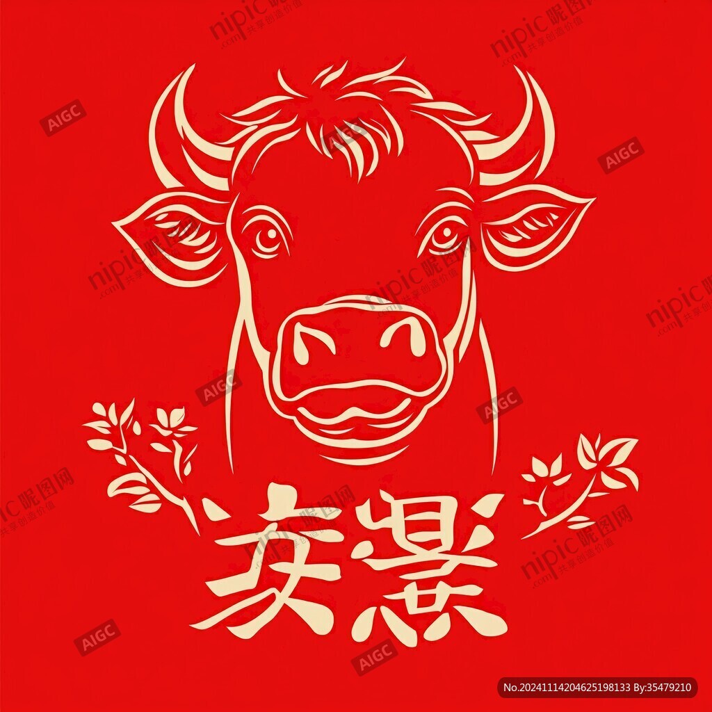 牛火锅店logo