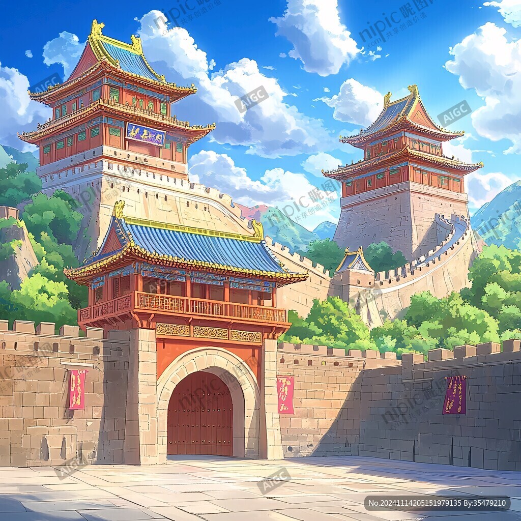 大境门插画