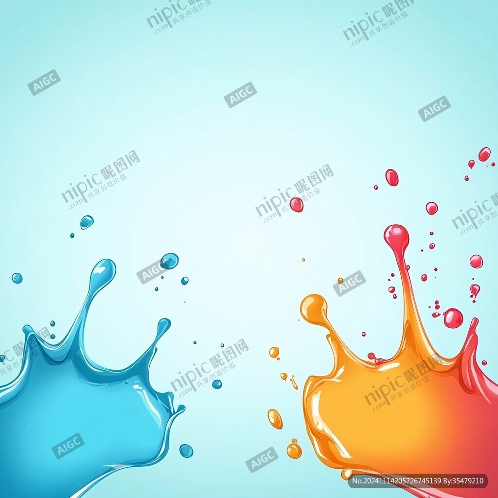 水滴色彩图