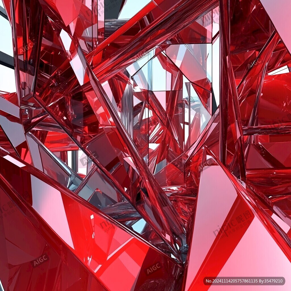 红黑立体背景钻石色彩