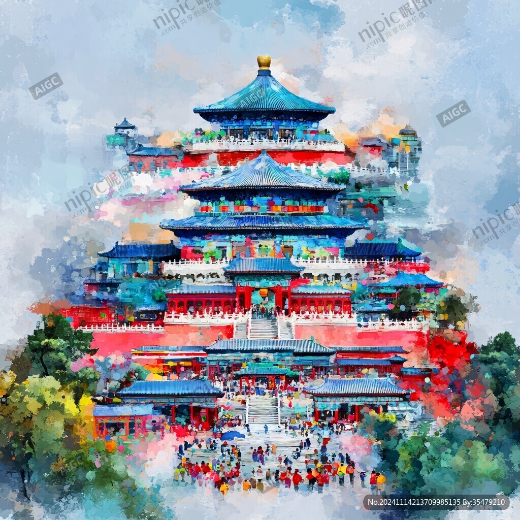崇安阁插画