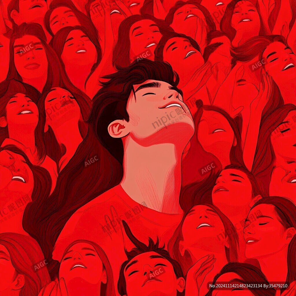 人物情绪插画