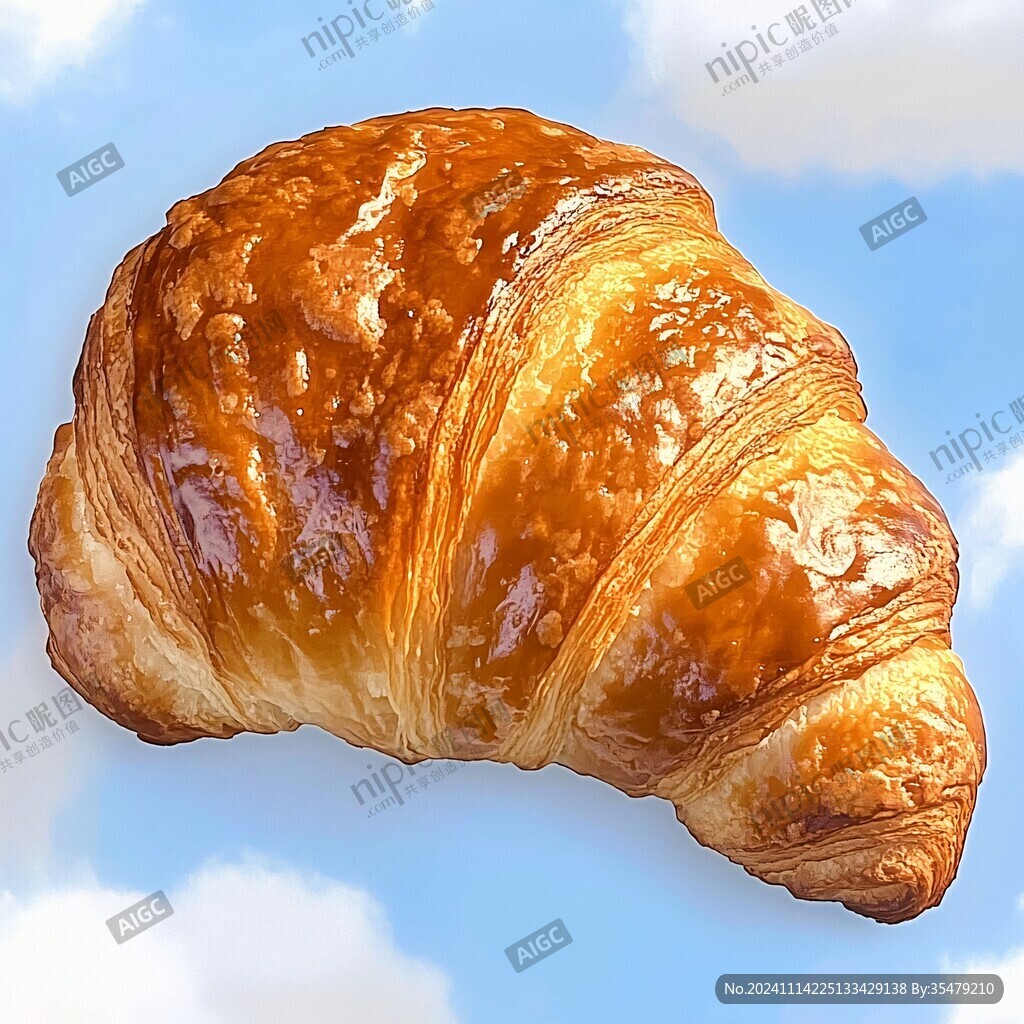 牛角包素材