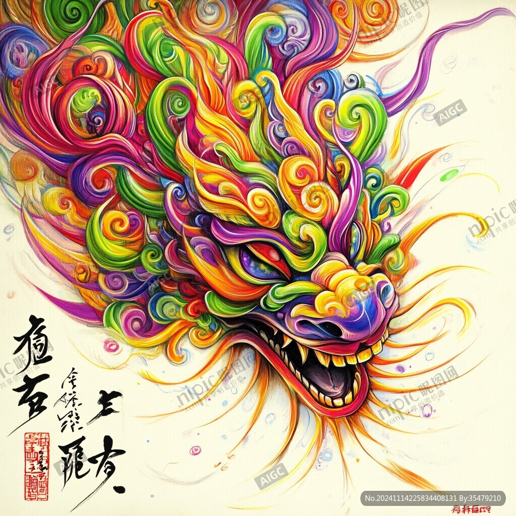 龙年插画手绘
