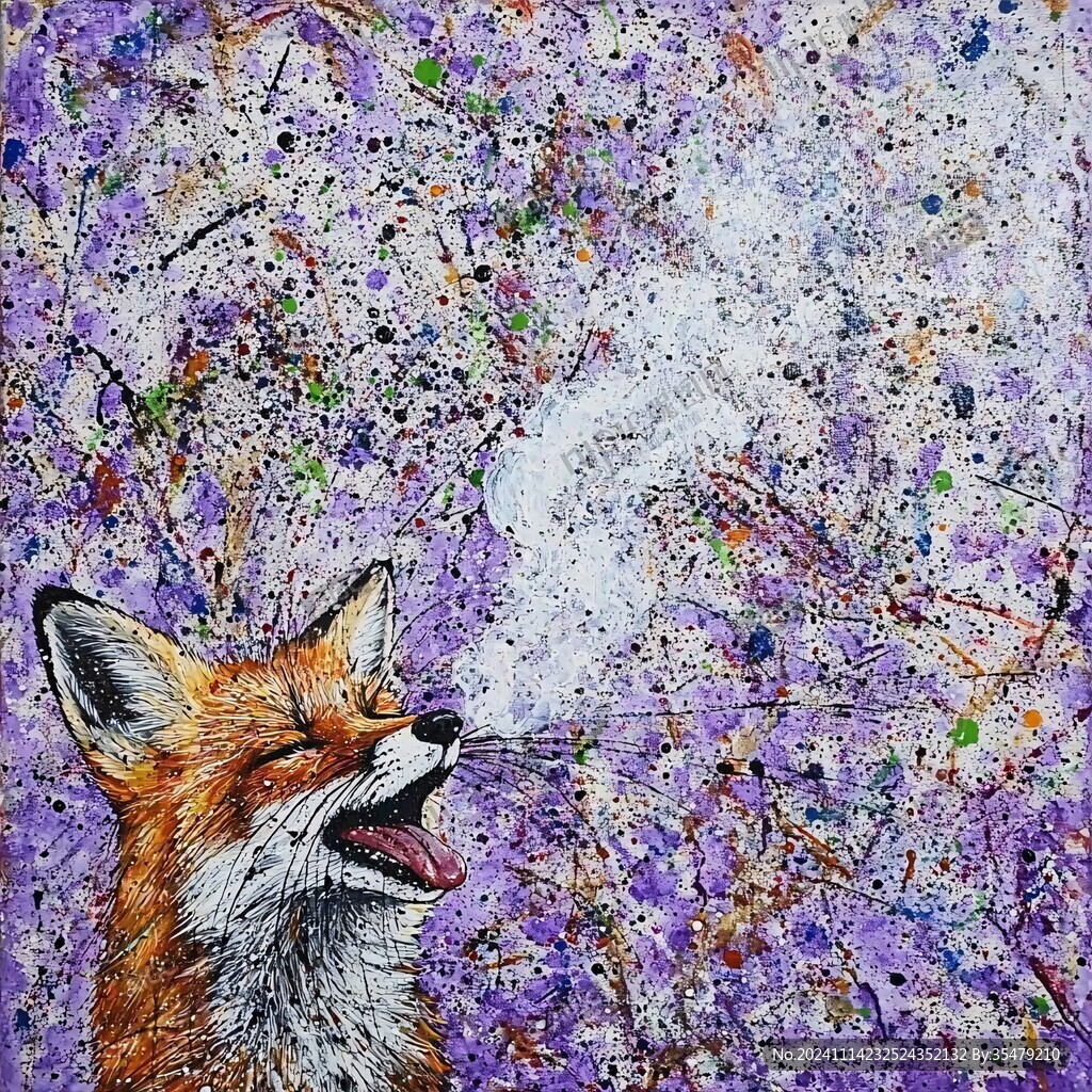 丙烯画插画