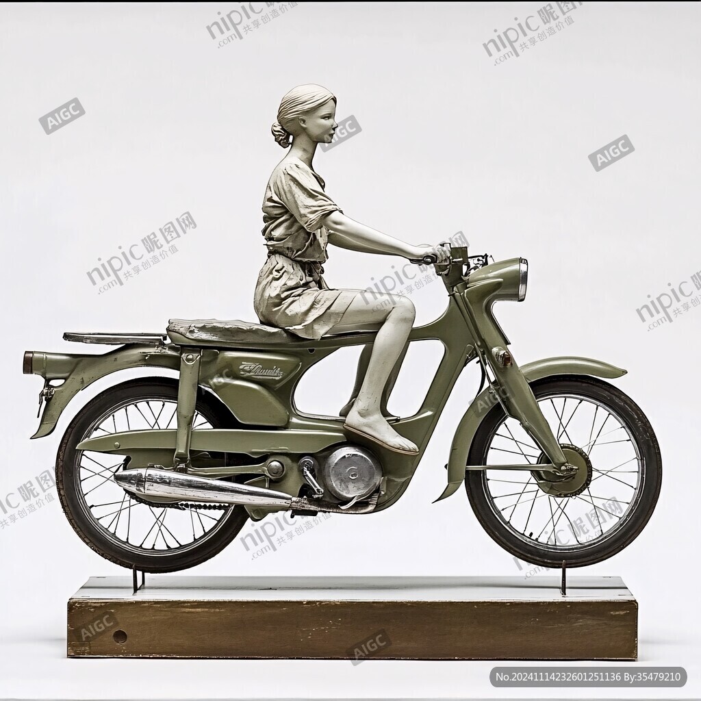 摩托骑士摆件