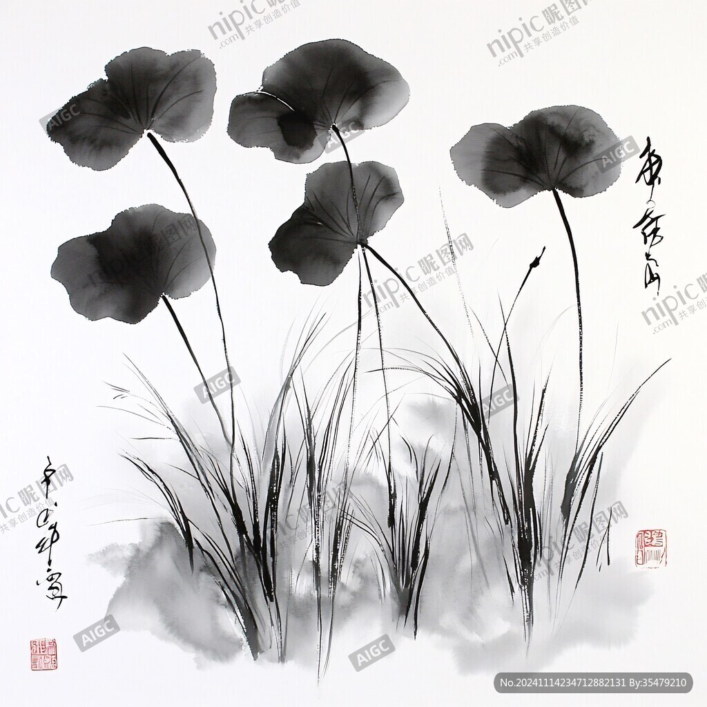 水墨四君子