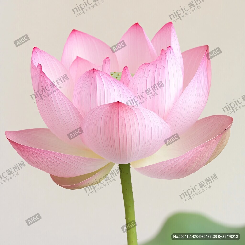 鼠绘精绘莲花花朵