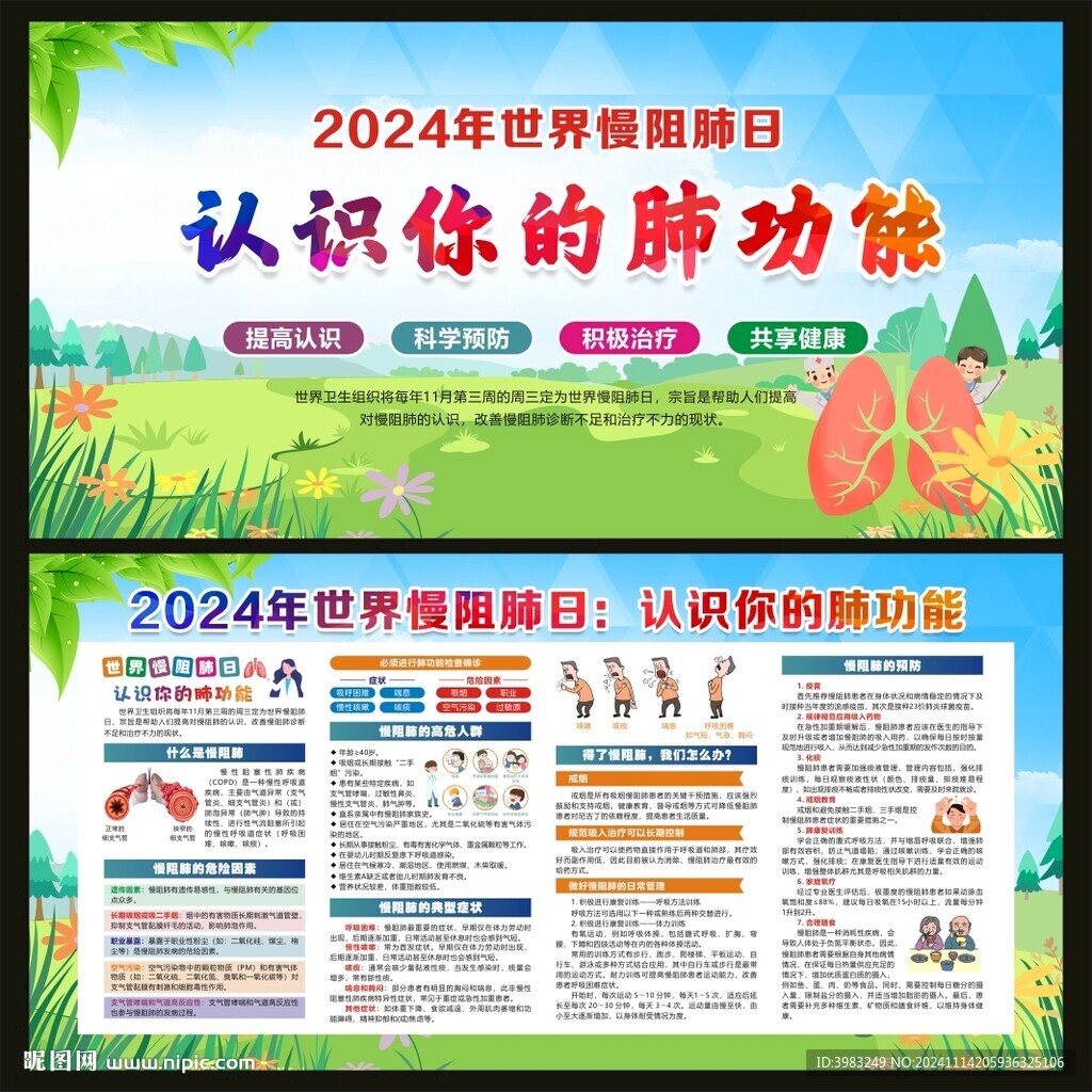 2024年世界慢阻肺日展板