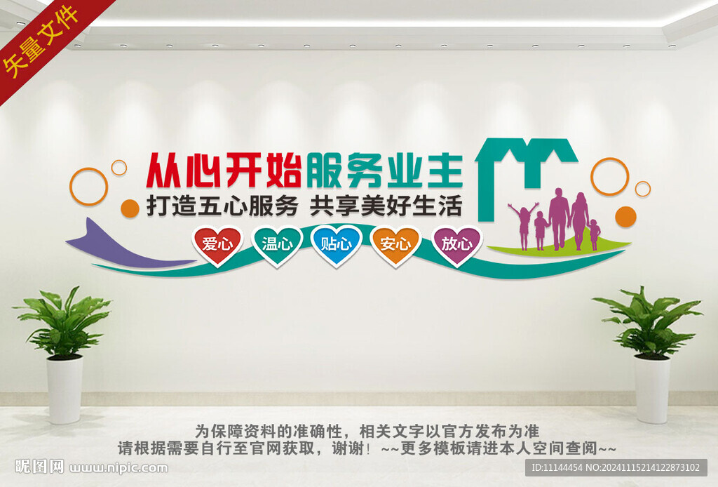 物业五心服务宣传