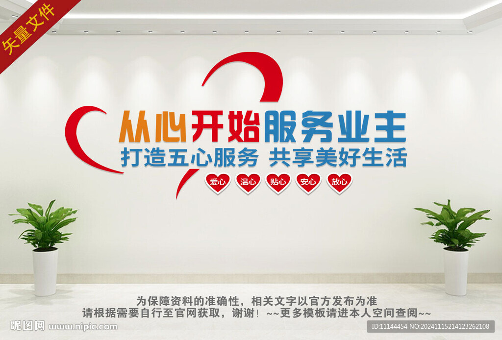 物业五心服务宣传