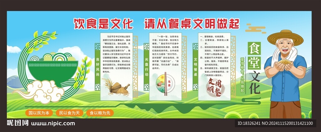 食堂文化墙