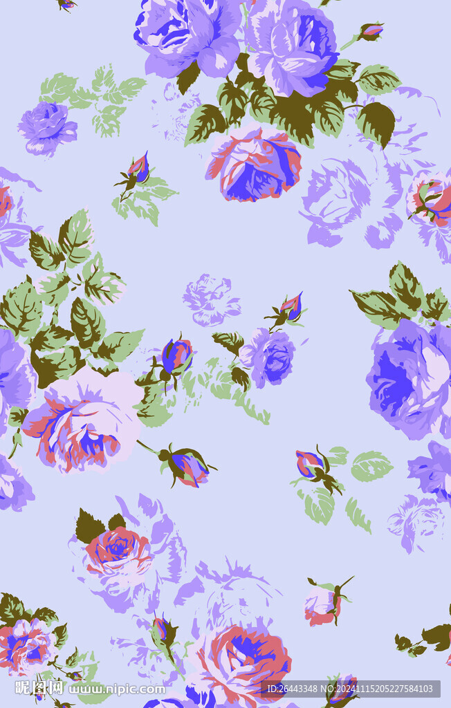 水彩花