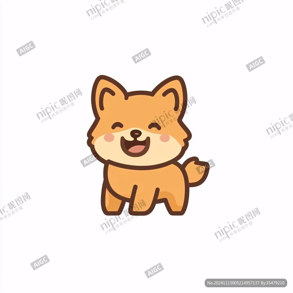 卡通柴犬标志