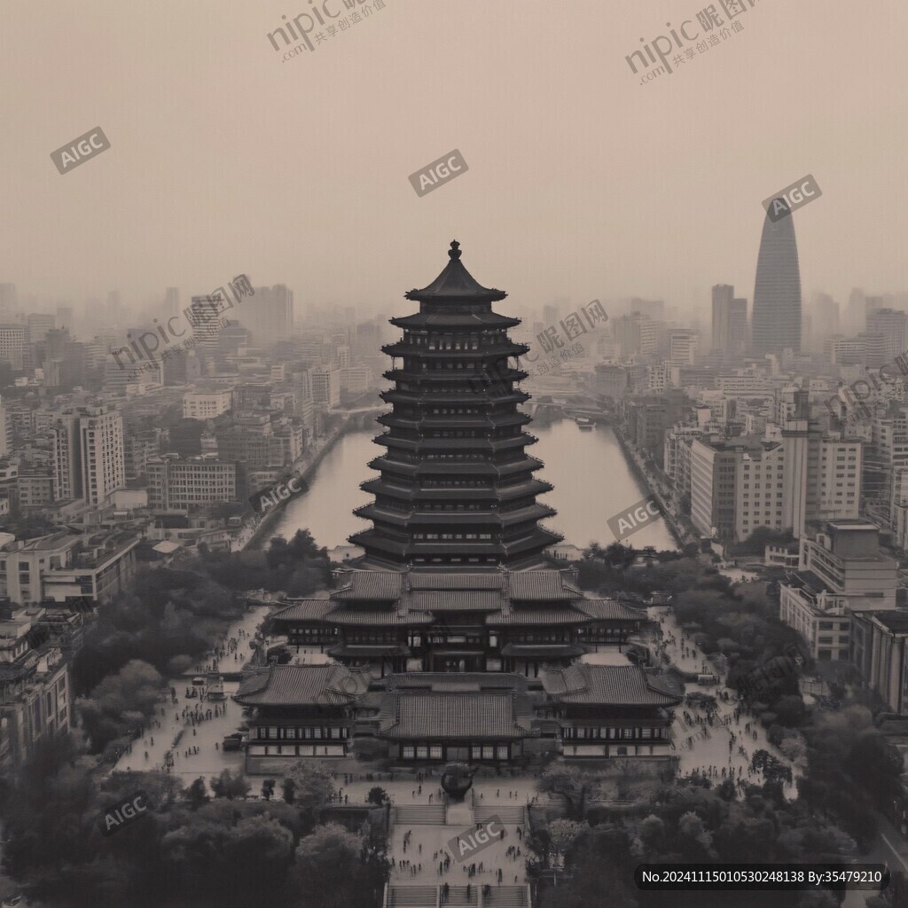 烟绕鹤楼