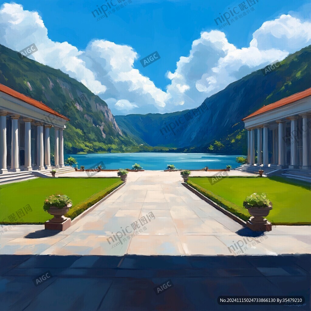 风景厚涂