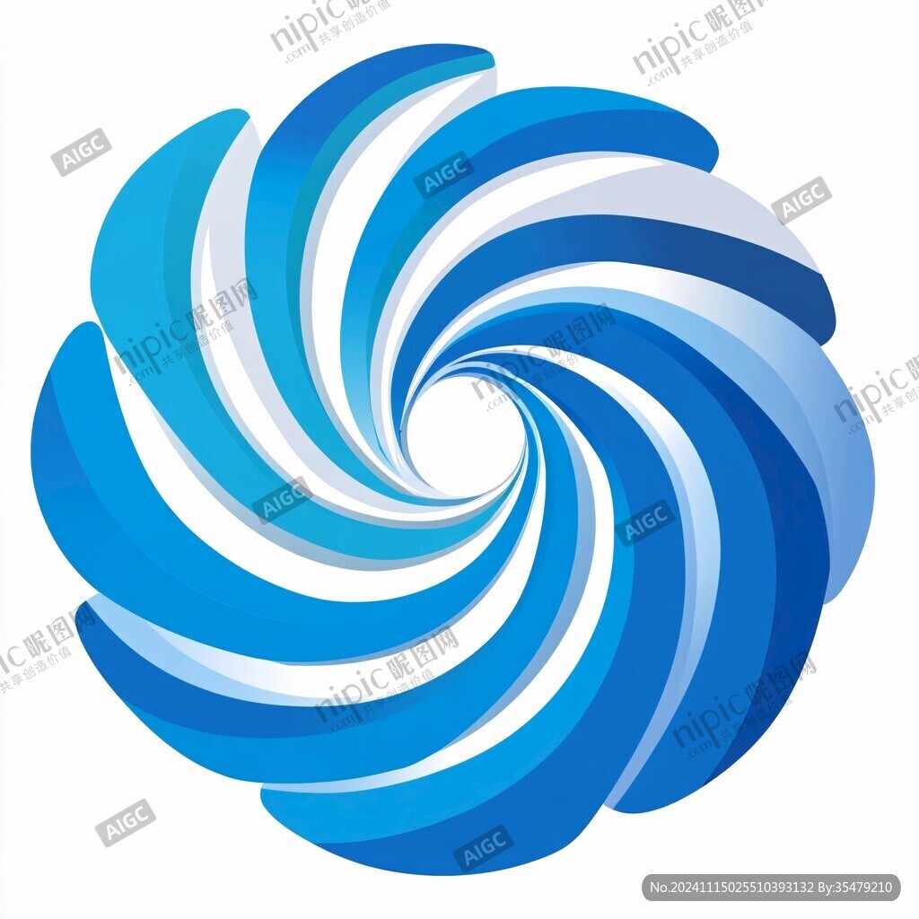 蓝色旋转logo