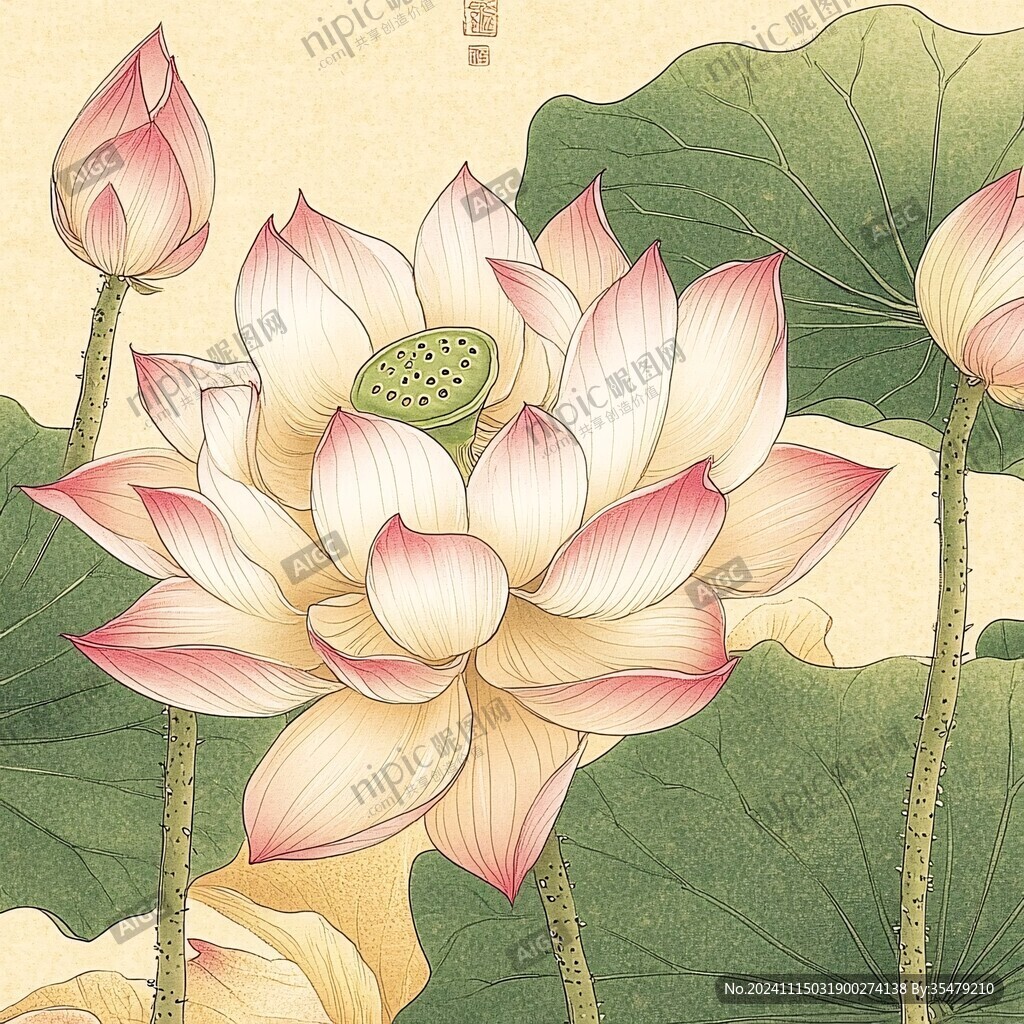 黄莲包装插画