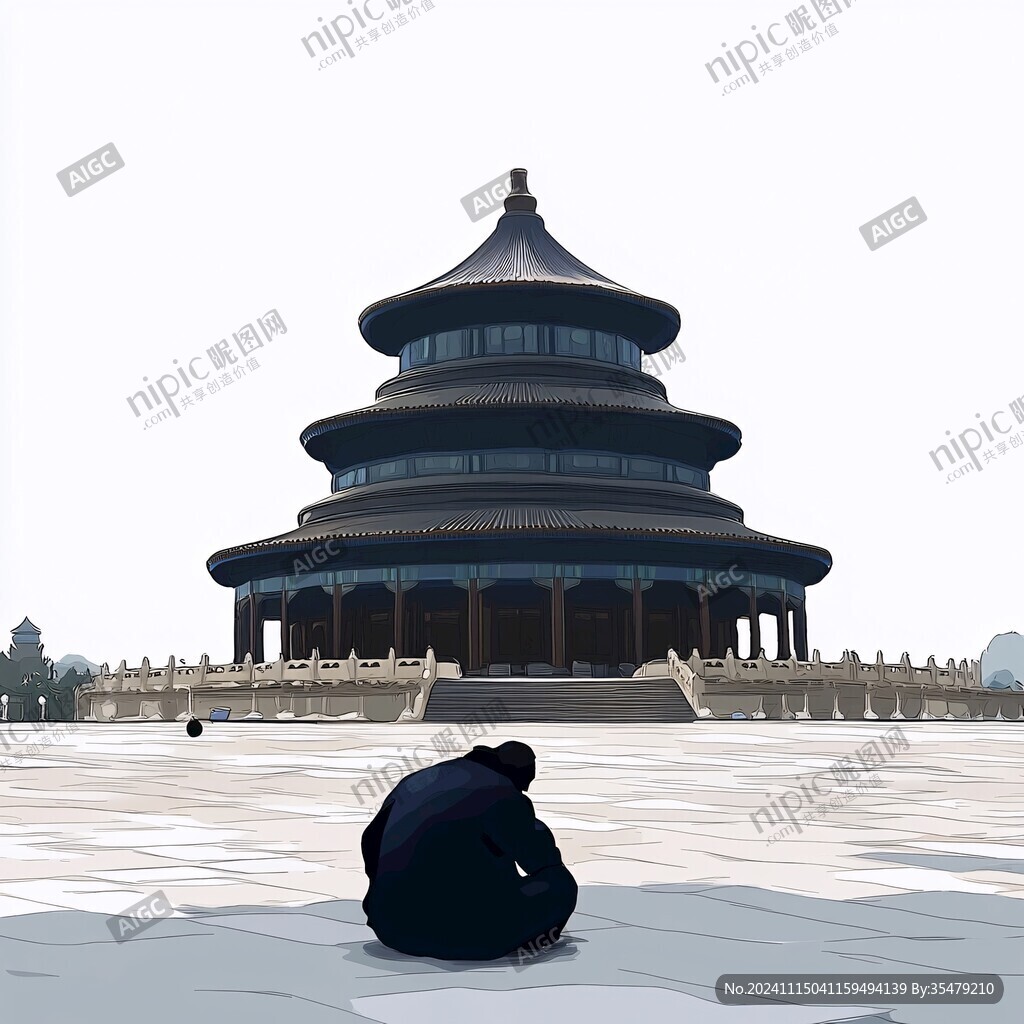 祈年殿插画