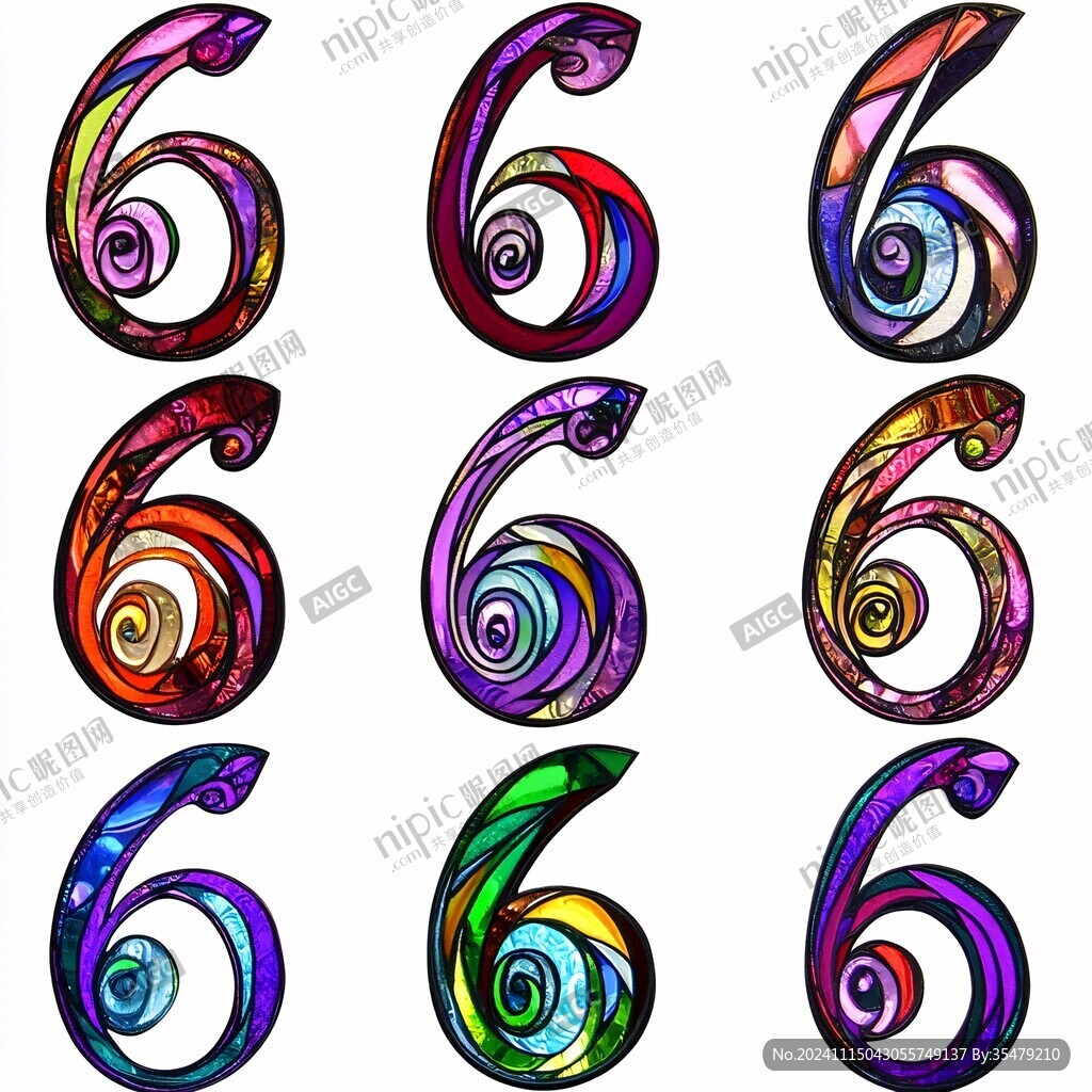 6字体数字设计