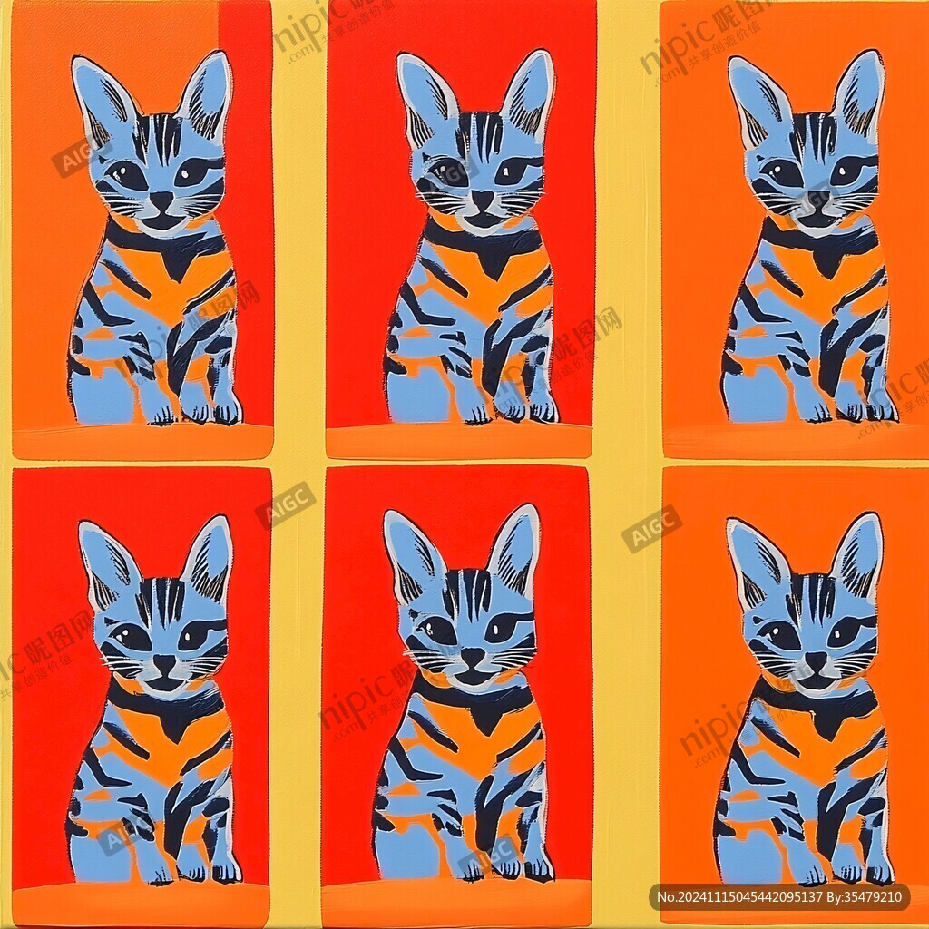 萌猫3d印染