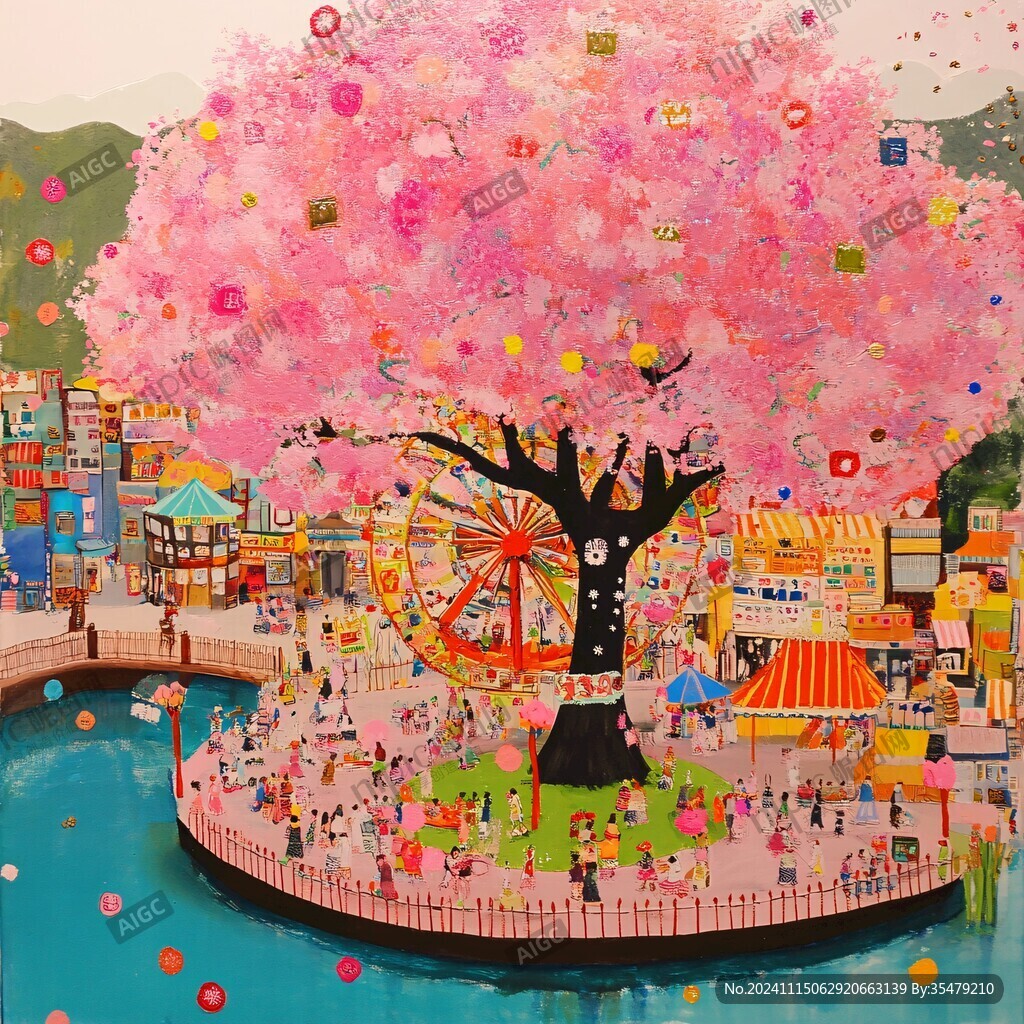 荔枝广场插画