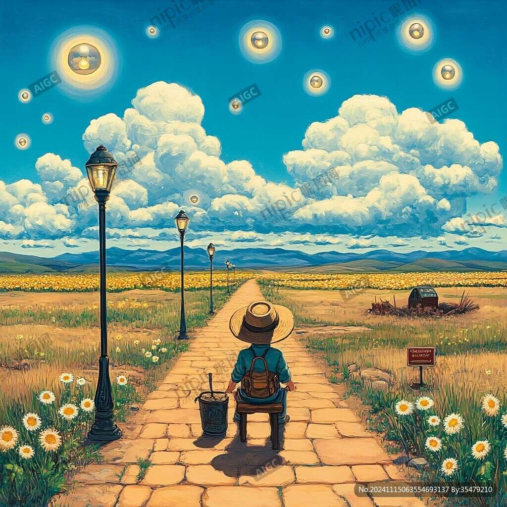 乡村场景插画