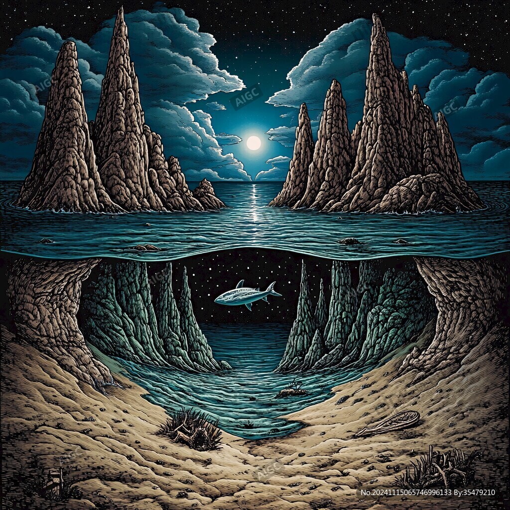 立体画海底立体画