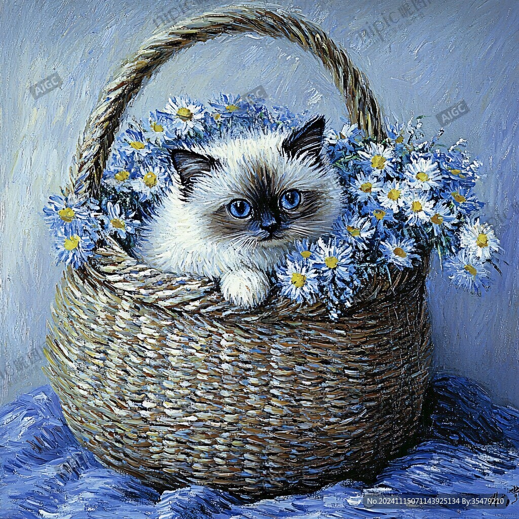 布偶猫装饰画