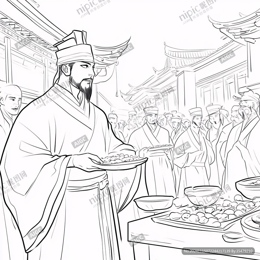 包拯线稿