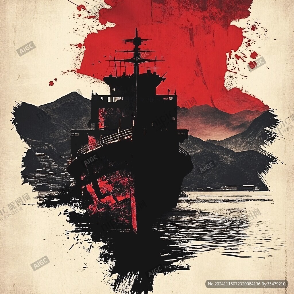 红船素材海报