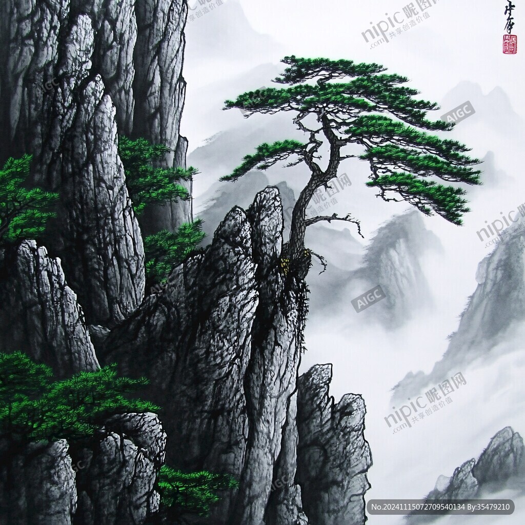 迎客松大图