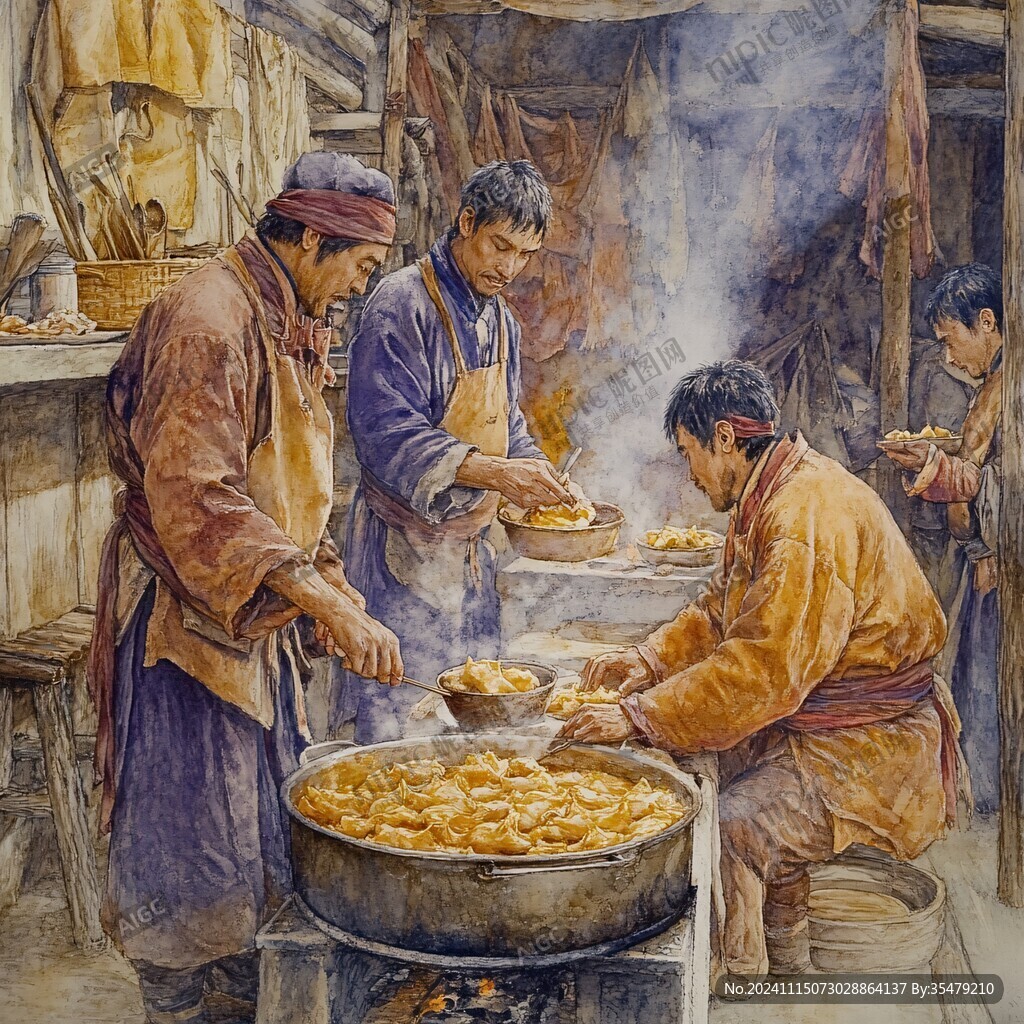 油面筋插画