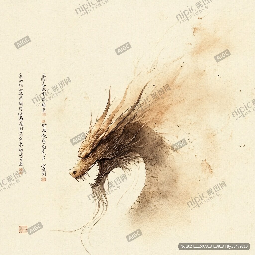 古风龙插画