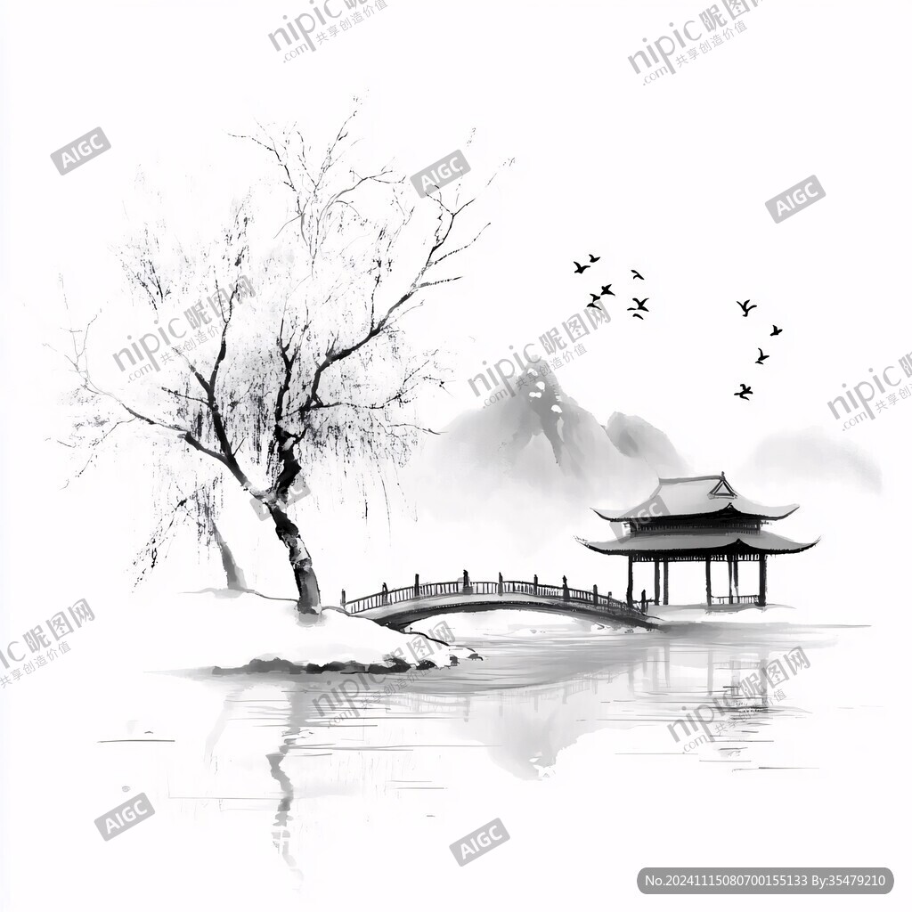 古风水墨意境