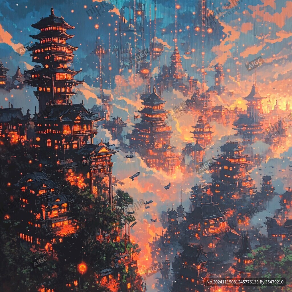 横店插画