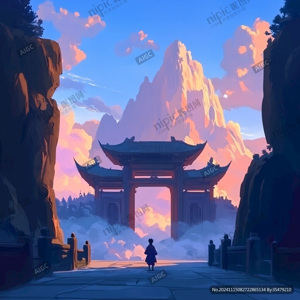 大境门插画