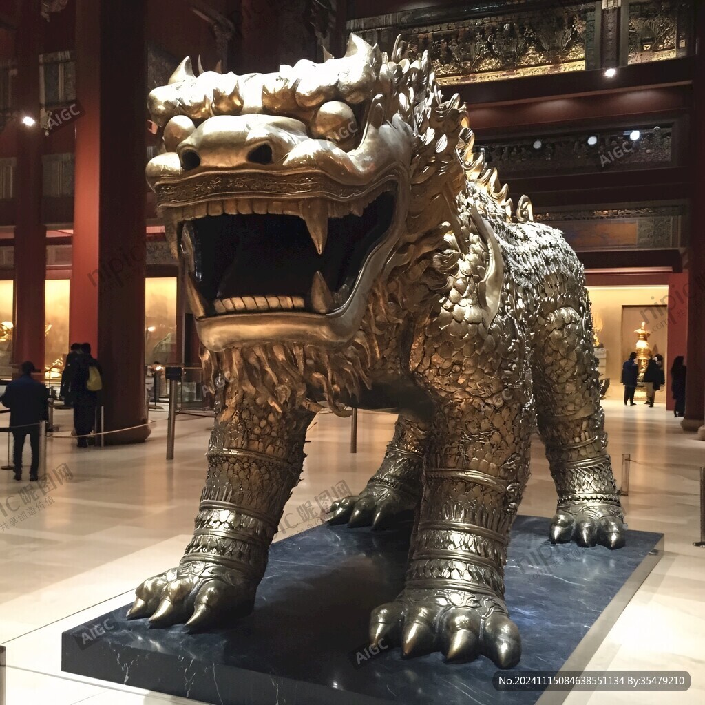 宁寿门铜狮子