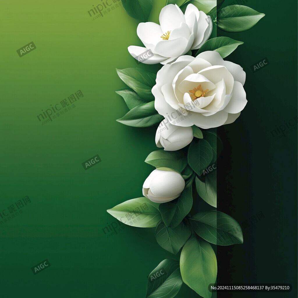 下载栀子花图模板