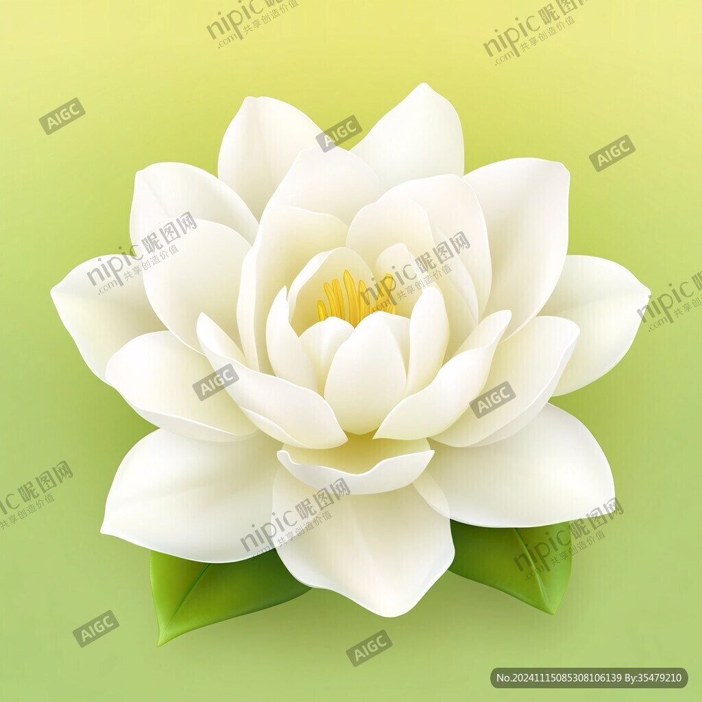 鼠绘精绘莲花花朵