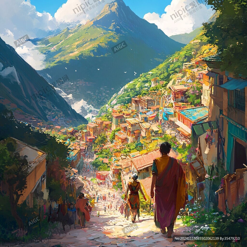 风景厚涂